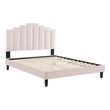 walnut queen bed frame Modway Furniture Beds Pink