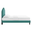 cream king bed frame Modway Furniture Beds Teal