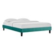 cream king bed frame Modway Furniture Beds Teal