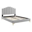 queen box spring frame Modway Furniture Beds Light Gray