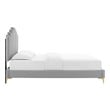 queen box spring frame Modway Furniture Beds Light Gray