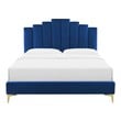 queen bed frame with headboard upholstered Modway Furniture Beds Navy