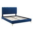 white platform bed frame Modway Furniture Beds Navy