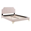 twin xl platform bed with headboard Modway Furniture Beds Pink