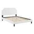 king bed frame high headboard Modway Furniture Beds White