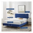 kingsize bed with mattress Modway Furniture Beds Navy