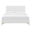 queen and twin bed in one room Modway Furniture Beds White