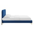 queen bed frame with headboard black Modway Furniture Beds Navy