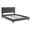 low profile twin platform bed Modway Furniture Beds Charcoal