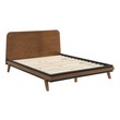 queen bed frame with headboard and mattress Modway Furniture Bedroom Sets Walnut