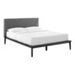 metal king bed frame platform Modway Furniture Bedroom Sets Blue