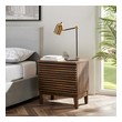 bed frames with side tables Modway Furniture Case Goods Walnut