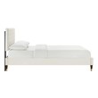 brown twin bed Modway Furniture Beds White