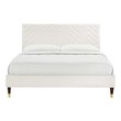 brown twin bed Modway Furniture Beds White