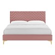 queen platform bed frame with headboard ikea Modway Furniture Beds Dusty Rose