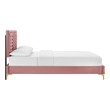 low profile platform bed queen Modway Furniture Beds Dusty Rose