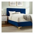 white king size headboard and frame Modway Furniture Beds Navy