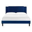 queen headboard with king mattress Modway Furniture Beds Navy