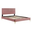 twin simple bed frame Modway Furniture Beds Dusty Rose