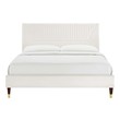 tufted king headboard and frame Modway Furniture Beds White