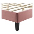 bed frame king white Modway Furniture Beds Dusty Rose