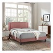 queen bed platform bed Modway Furniture Beds Dusty Rose