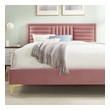 metal bed frame double Modway Furniture Beds Dusty Rose