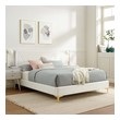 basic queen size bed frame Modway Furniture Beds White