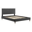 platform bedroom Modway Furniture Beds Charcoal