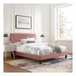 single xl bed frame Modway Furniture Beds Dusty Rose