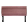 white upholstered bed king Modway Furniture Headboards Dusty Rose