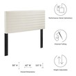 free standing headboard double Modway Furniture Headboards Ivory