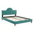 twin xl upholstered bed Modway Furniture Beds Teal