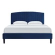 simple queen bed frame Modway Furniture Beds Navy