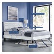 queen size wooden bed with storage Modway Furniture Beds White