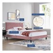 beige full bed frame Modway Furniture Beds Dusty Rose