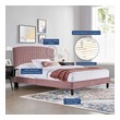 king base bed frame Modway Furniture Beds Dusty Rose