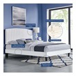 black queen bed frame with headboard Modway Furniture Beds White