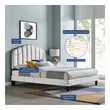 king size leather bed frame with storage Modway Furniture Beds Light Gray