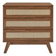 solid wood bedroom chest of drawers Modway Furniture Walnut