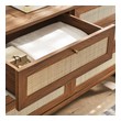 white cane chest of drawers Modway Furniture Walnut