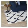 blue navy rug Modway Furniture Rugs Ivory and Navy