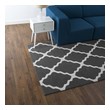 8 x 12 area rug Modway Furniture Rugs Charcoal and Ivory