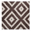 all black rug Modway Furniture Rugs Ivory and Brown