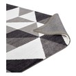 blue rugs for kitchen Modway Furniture Rugs Black, Gray and White