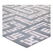red carpet runner Modway Furniture Rugs Ivory, Light Gray and Sky Blue
