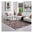 blue entryway rug Modway Furniture Rugs Multicolored