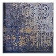 5 * 7 carpet size Modway Furniture Rugs Blue, Rust and Cream
