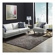 rug size by room size Modway Furniture Rugs Dark Brown and Silver Blue