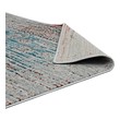 blue indoor rugs Modway Furniture Rugs Teal, Beige and Brown